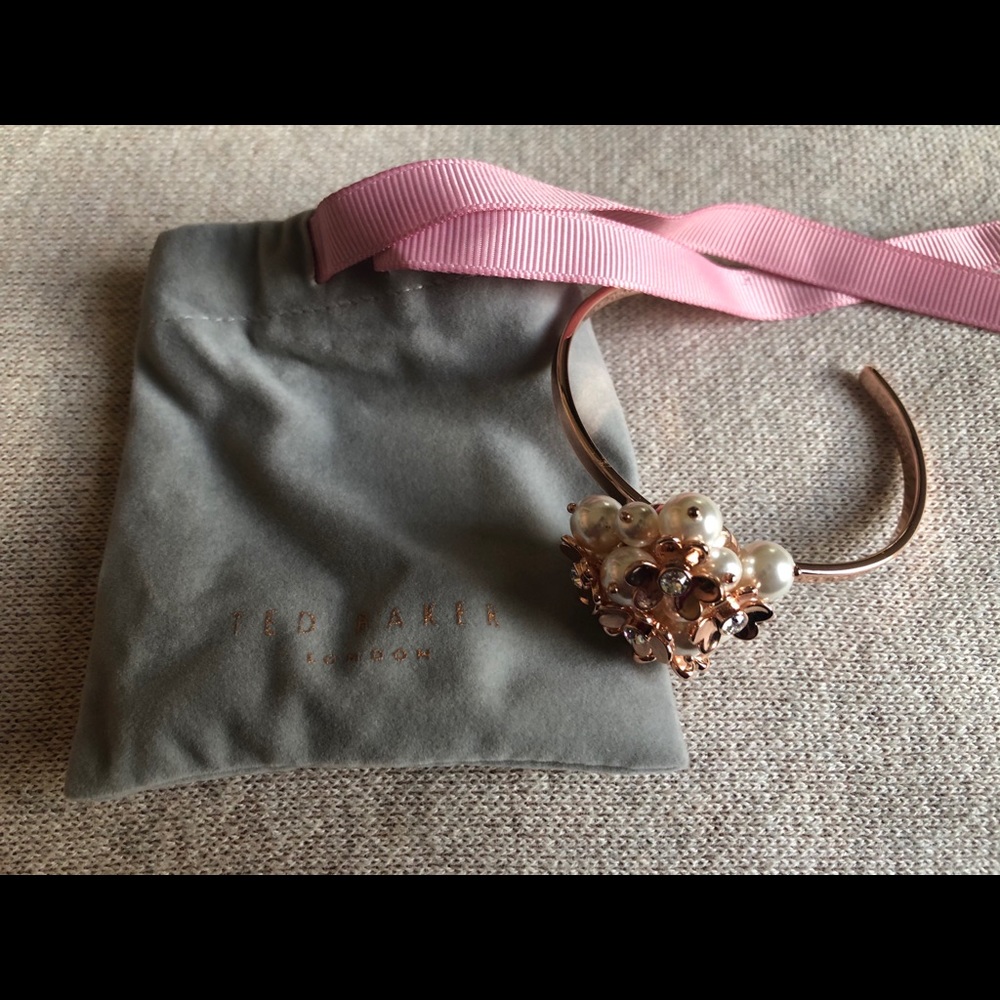 Ted Baker Rose Gold And Pearls Cuff